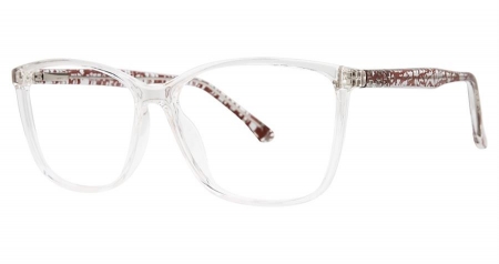 women's transparent glasses: transparent rose