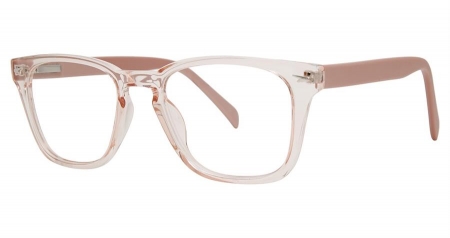 pink crystal/rose transparent glasses frame