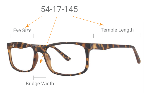 eyeglasses frame measurements